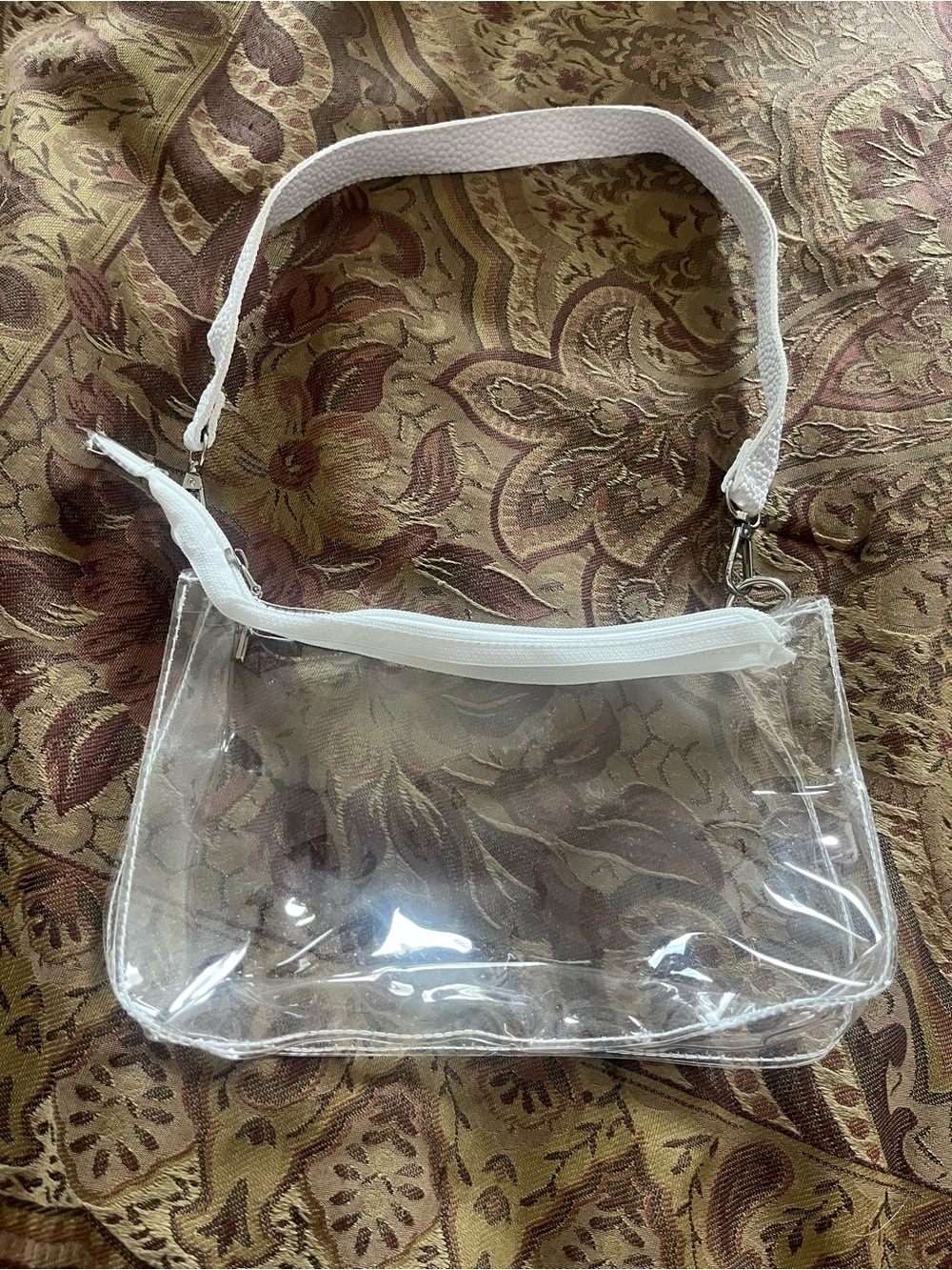 Clear Bag with White Trim